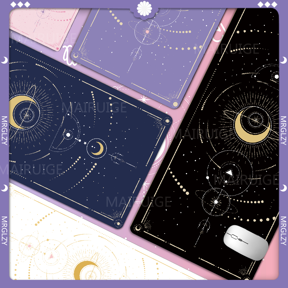 Tradescantia Purple - Kawaii Moon Star Mouse Pad Extra
