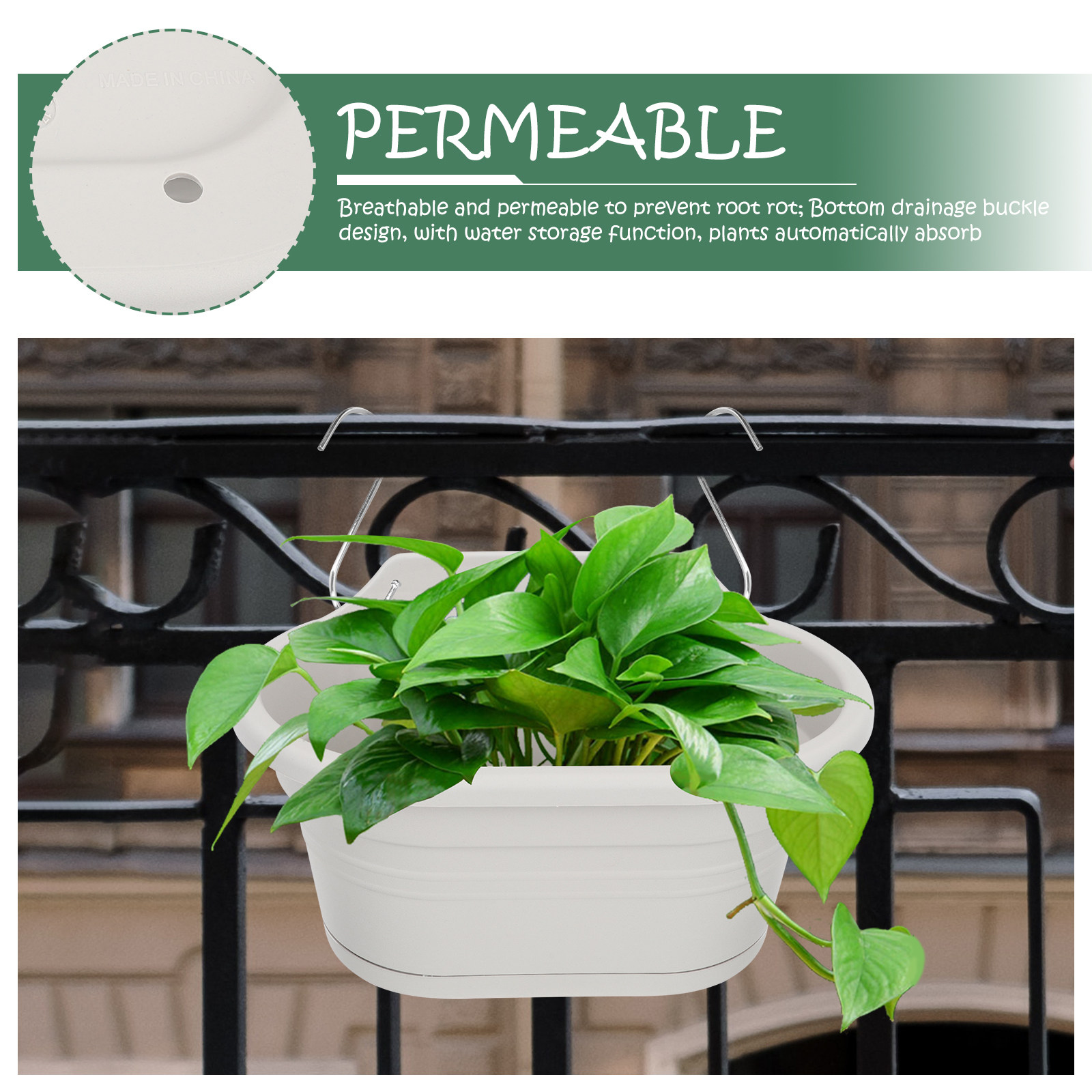 1Set Wall Hanging Flower Pot S - Spider Plant Hanging reseña y precio