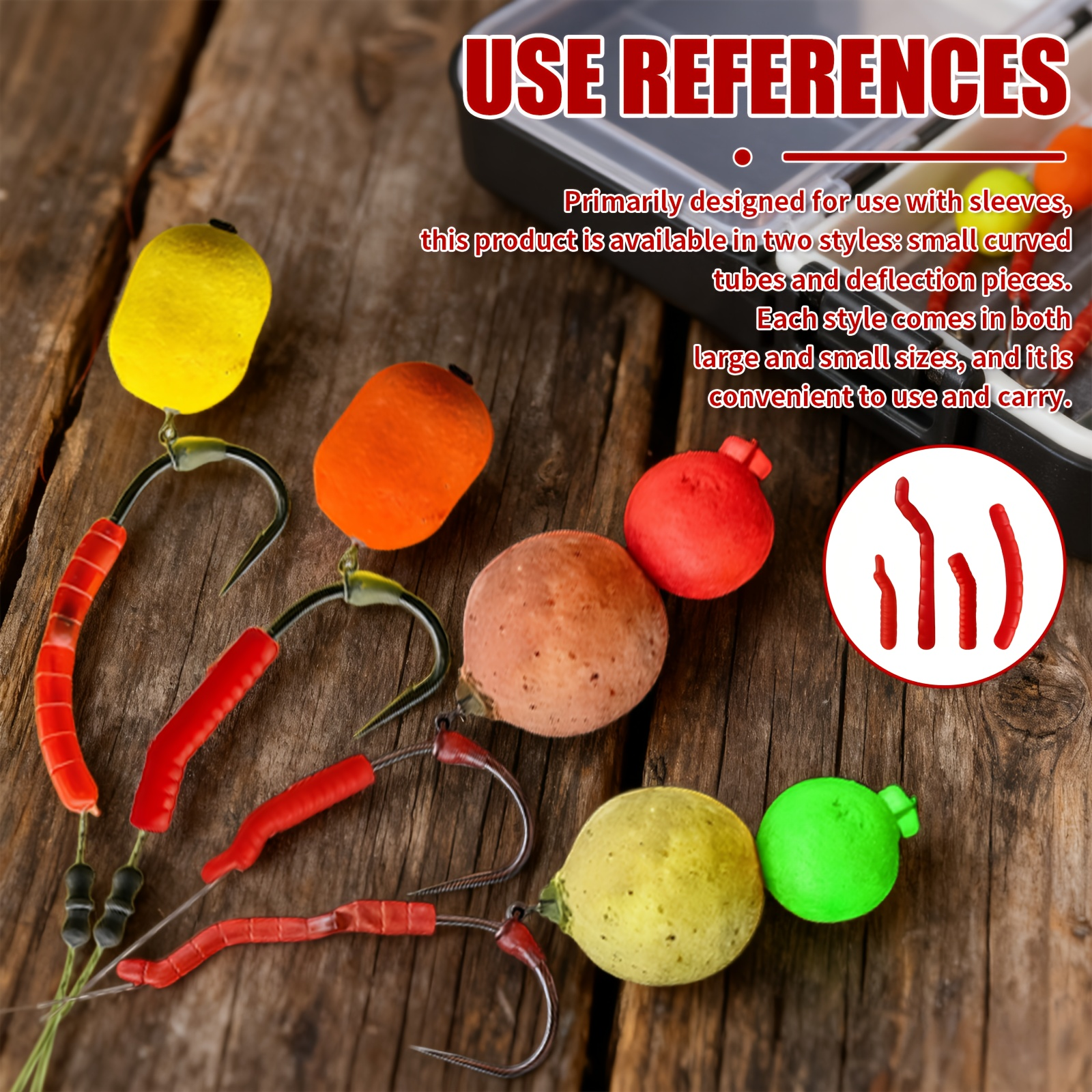 Red Artificial Bloodworm Hook  - Aglaonema Red reseña y precio