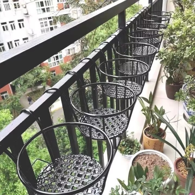 Wrought Iron Balcony Hanging F - Spider Plant Hanging reseña y precio
