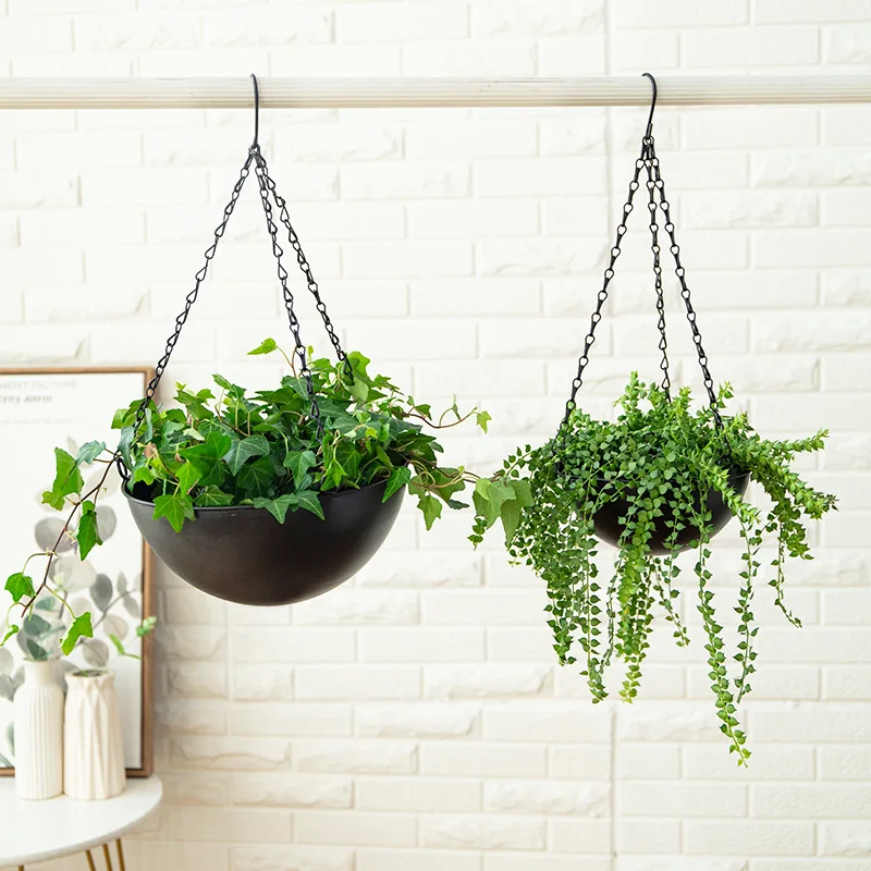 Wrought Iron Hanging Planter E - Spider Plant Hanging reseña y precio