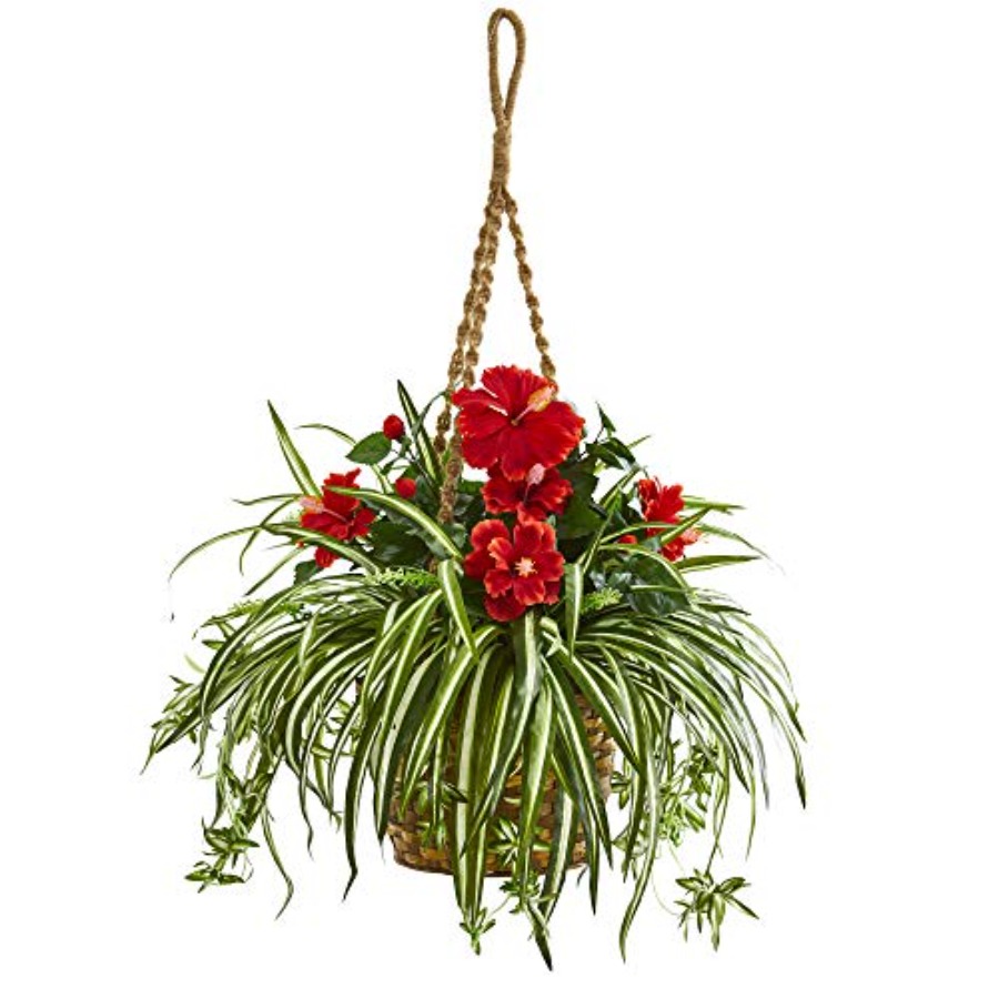 Hanging basket artificial plan - Spider Plant Hanging reseña y precio
