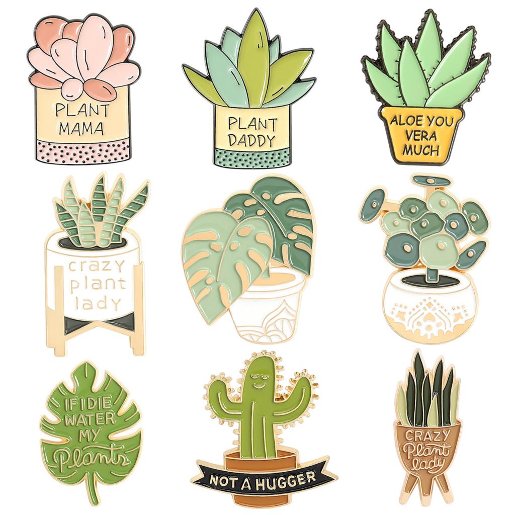Potted Plant Brooch Monstera A - Aloe Vera Pot reseña y precio
