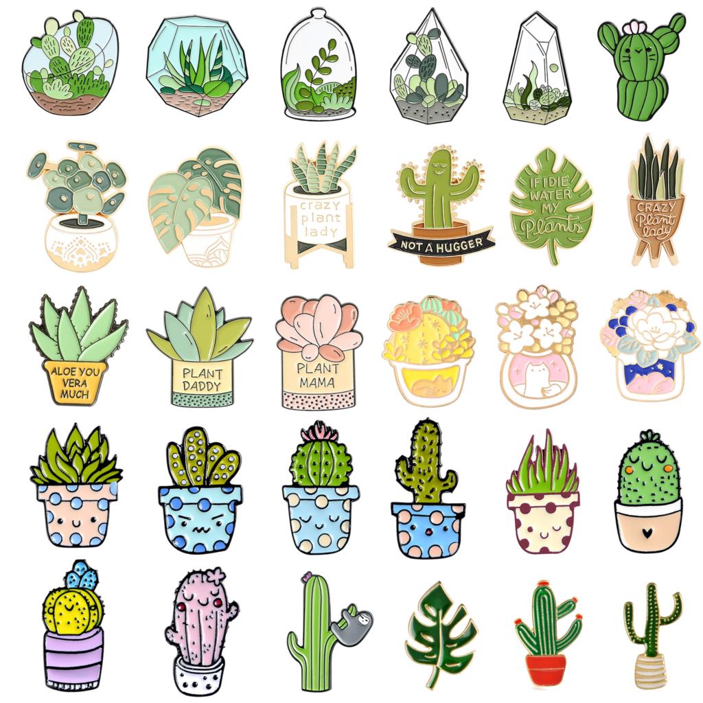 Potted Plant Brooch Monstera A - Aloe Vera Pot reseña y precio