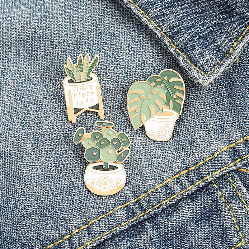 Potted Plant Brooch Monstera A - Aloe Vera Pot reseña y precio