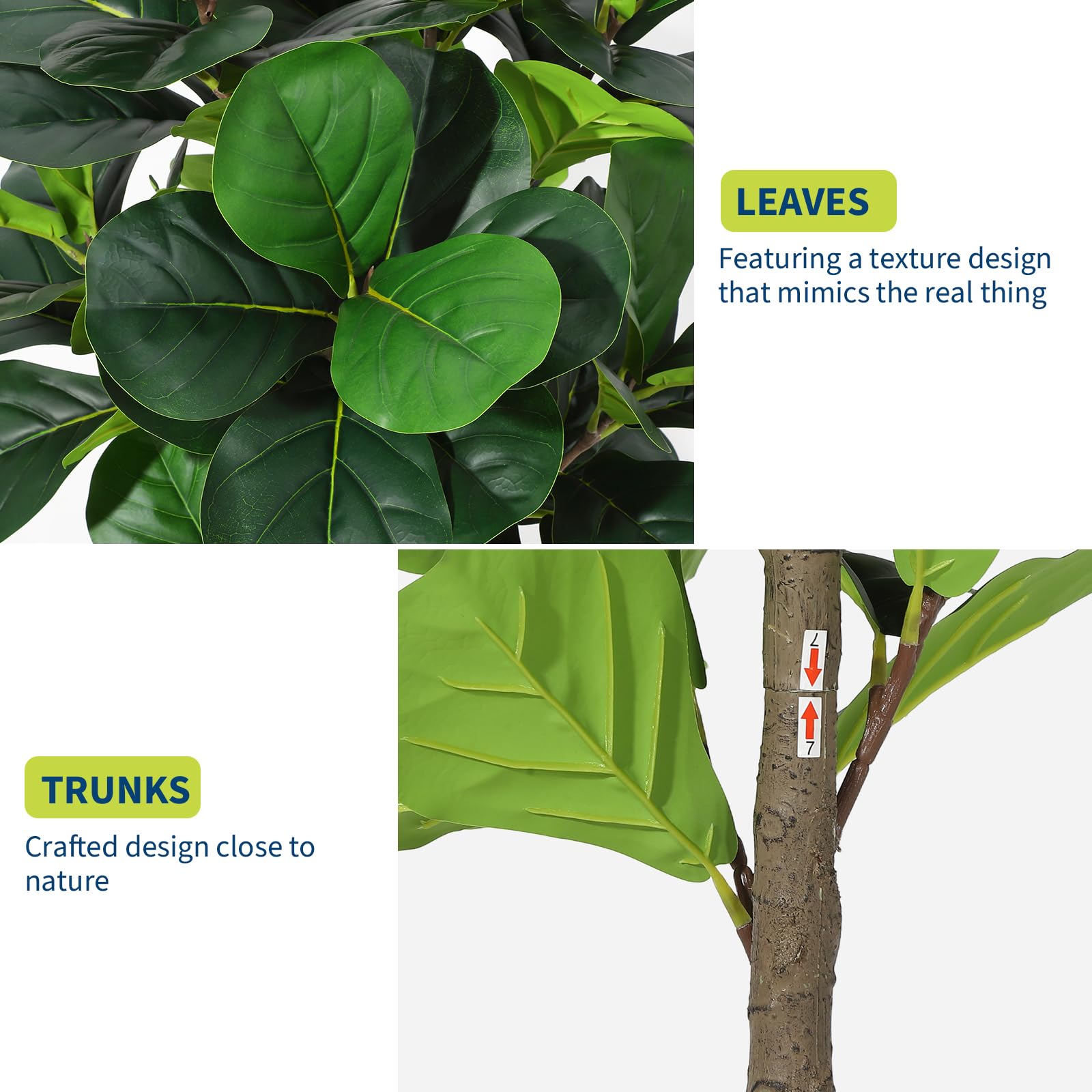 Artificial Fiddle Leaf Fig Tre - Ficus Lyrata Tree reseña y precio