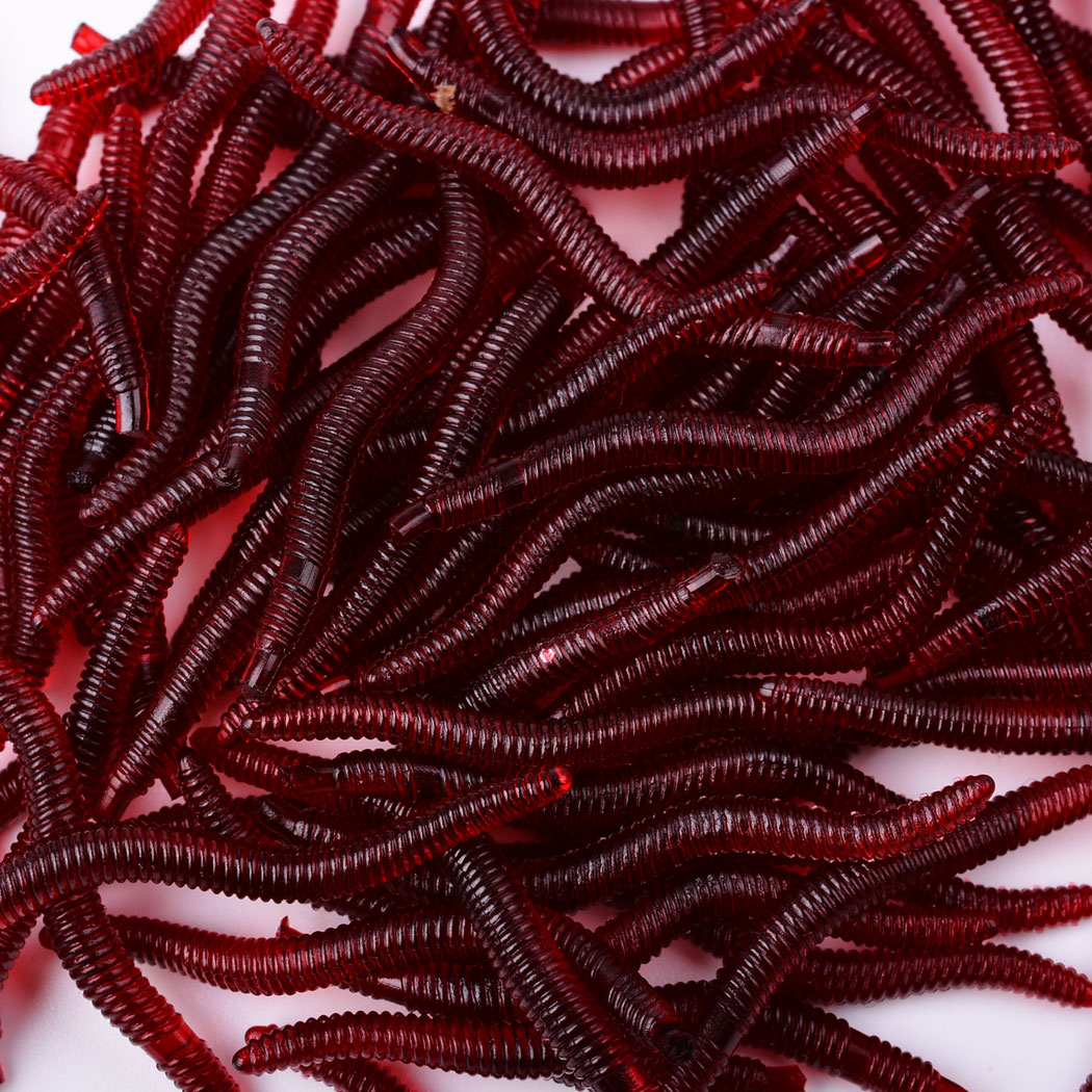 50pcs Lifelike Red Worm Soft L - Aglaonema Red reseña y precio