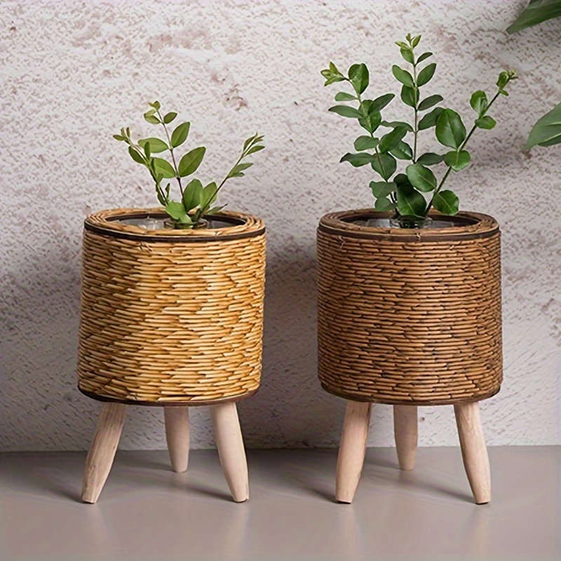 Charming Rustic Rattan Planter - Aloe Vera Pot reseña y precio