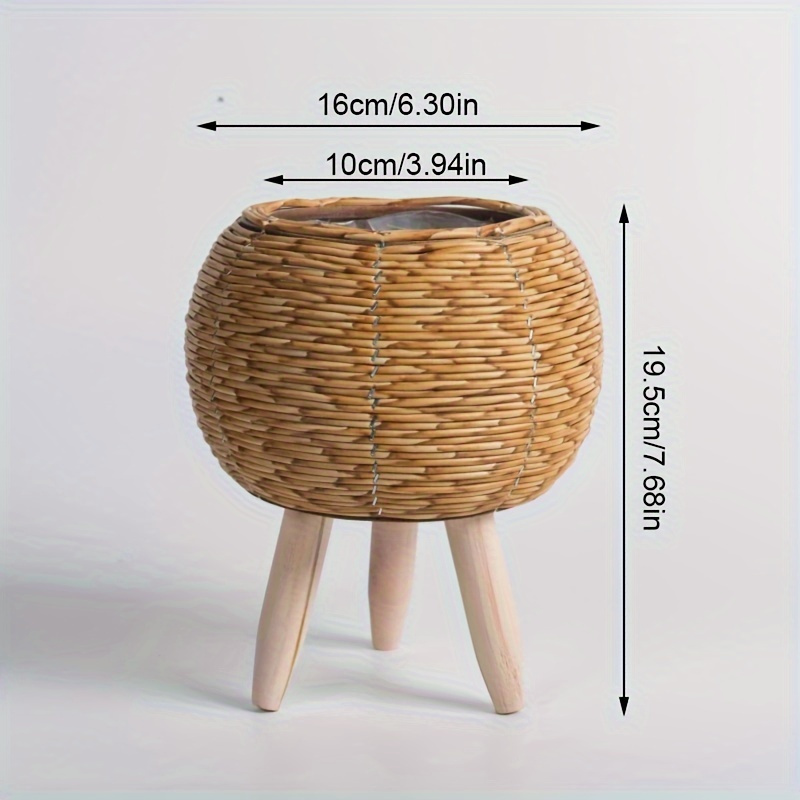 Charming Rustic Rattan Planter - Aloe Vera Pot reseña y precio