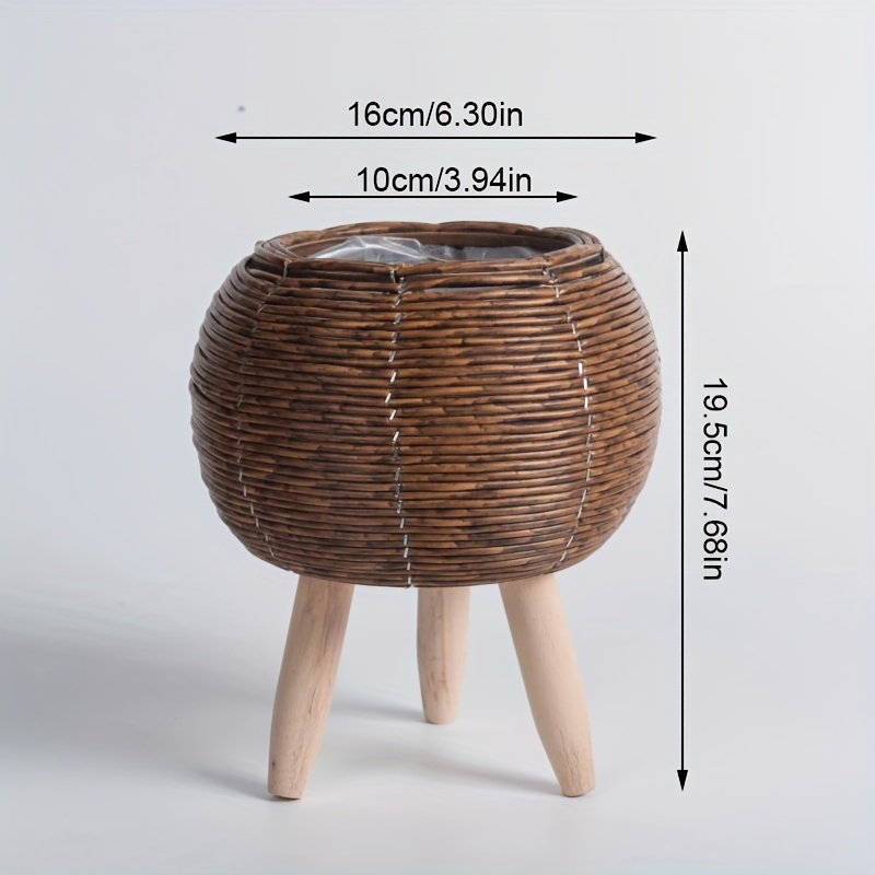 Charming Rustic Rattan Planter - Aloe Vera Pot reseña y precio