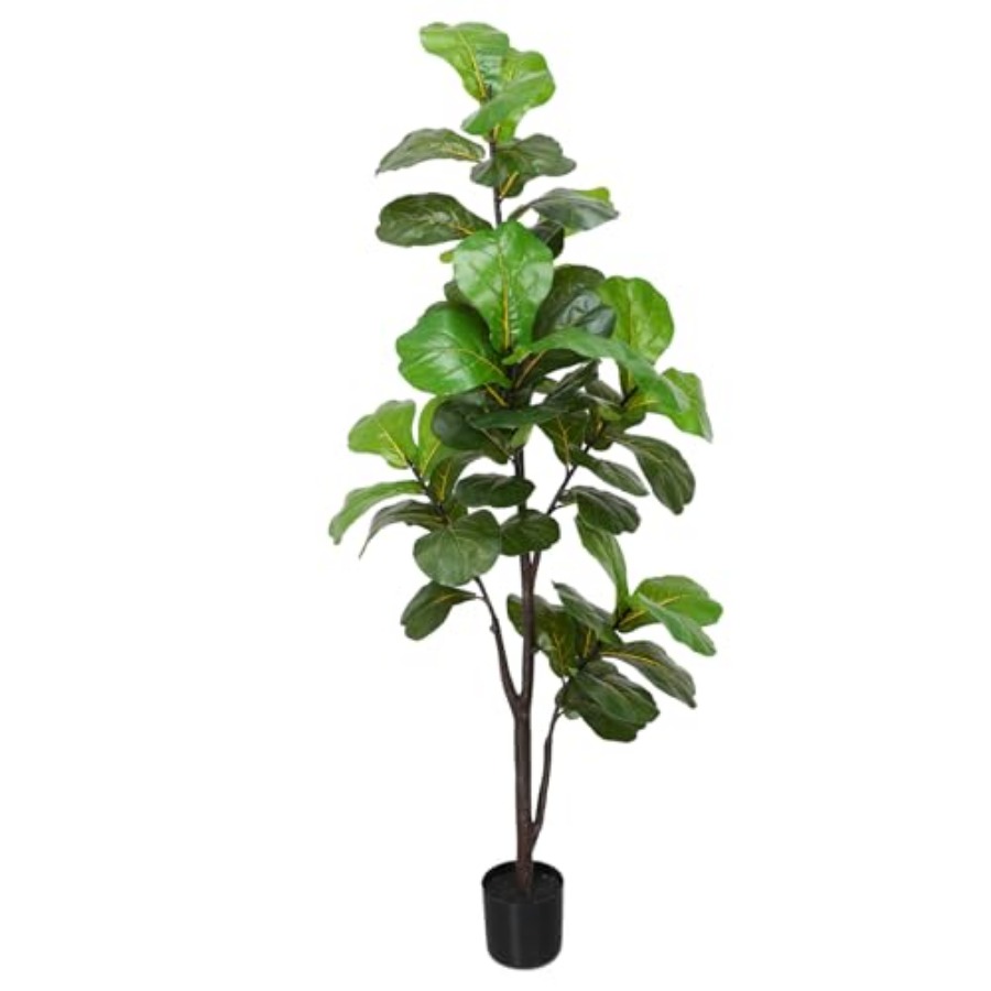 Artificial Fiddle Leaf Fig Tre - Ficus Lyrata Tree reseña y precio