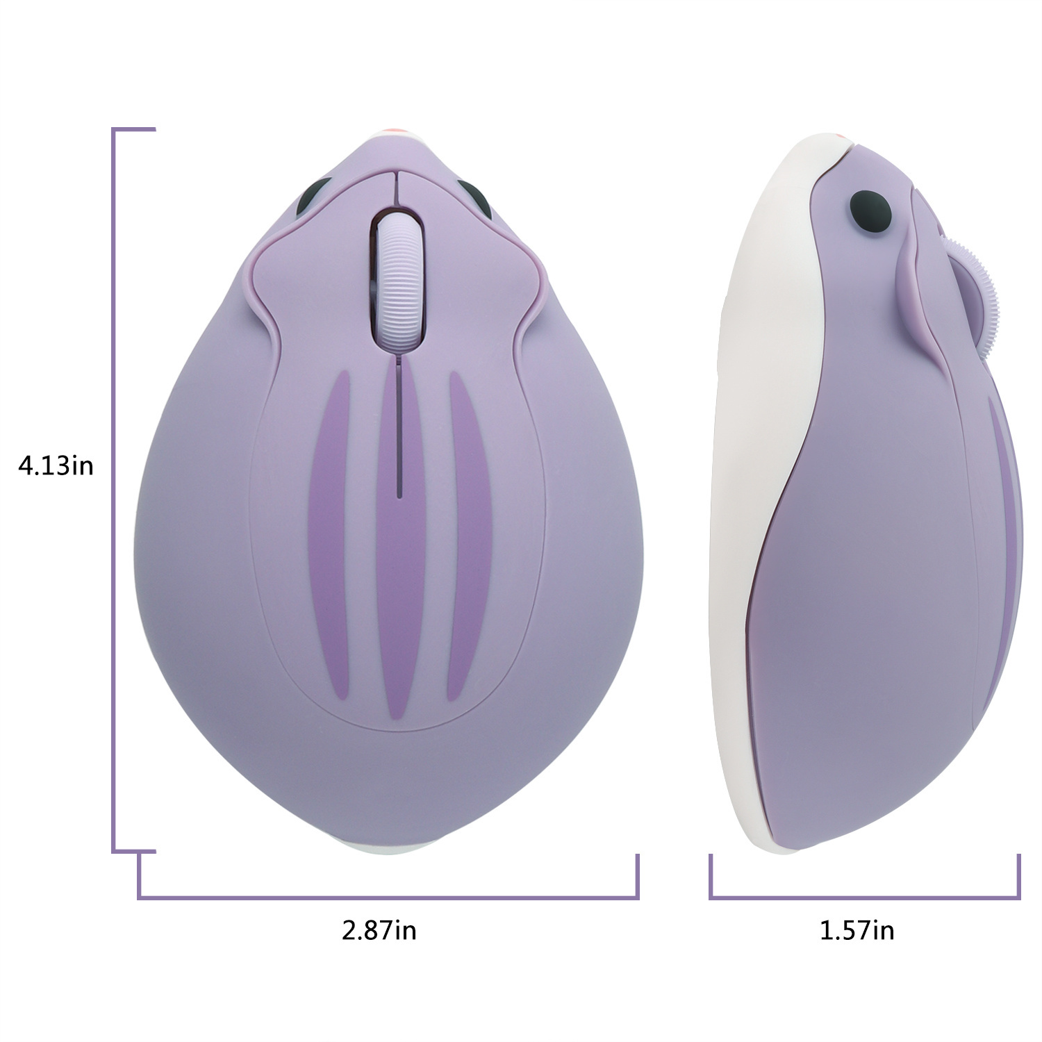2.4G Wireless Mouse Purple Ham - Tradescantia Purple reseña y precio