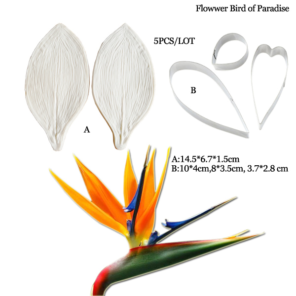 Large Gumpaste Strelitzia Bird - Bird Paradise Strelitzia reseña y precio