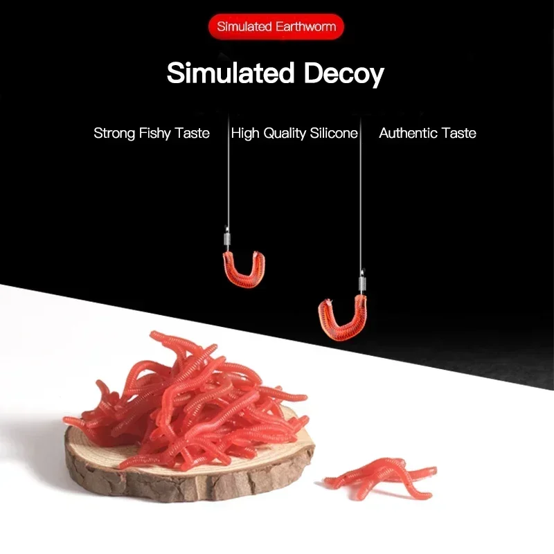 Lifelike Red Worm Soft Lure Ea - Aglaonema Red reseña y precio