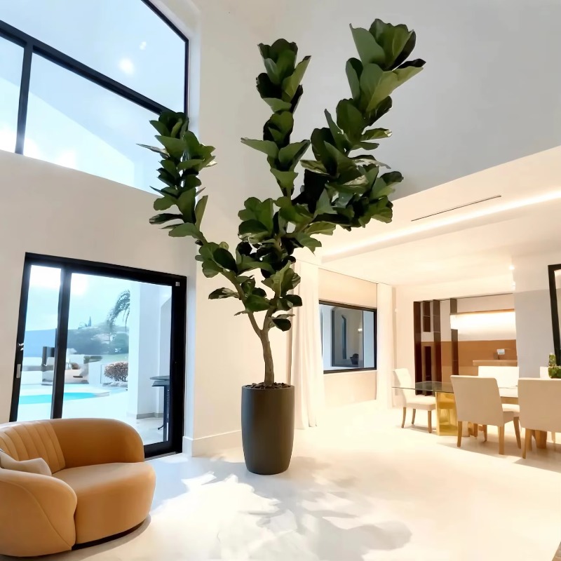 Artificial Plants Indoor Potte - Ficus Lyrata Tree reseña y precio