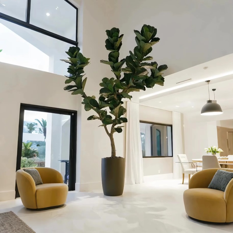 Artificial Plants Indoor Potte - Ficus Lyrata Tree reseña y precio