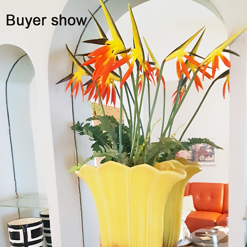 Artificial Flowers Bird of Par - Bird Paradise Strelitzia reseña y precio