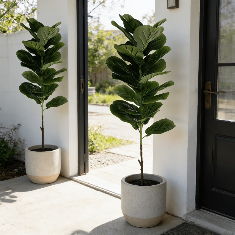 1Pc 100cm Artificial Ficus Lyr - Ficus Lyrata Tree reseña y precio