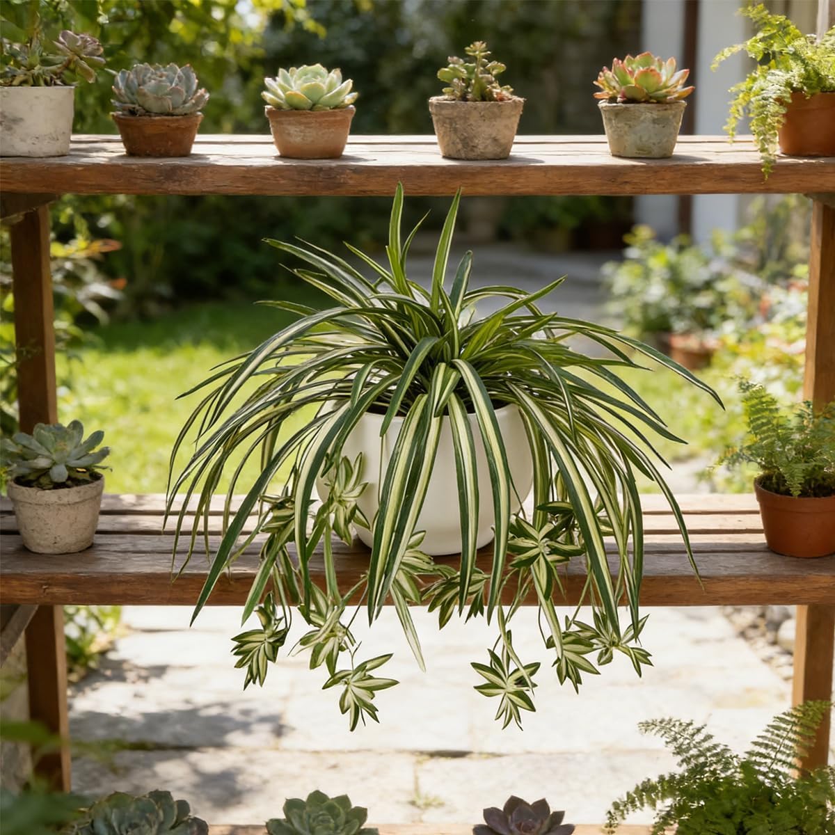 4PCS Artificial Hanging Spider - Spider Plant Hanging reseña y precio