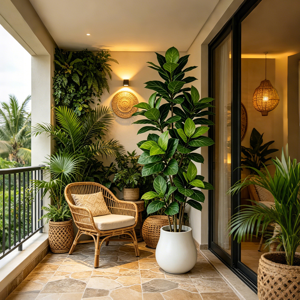 70-130cm Large Artificial Bany - Ficus Lyrata Tree reseña y precio