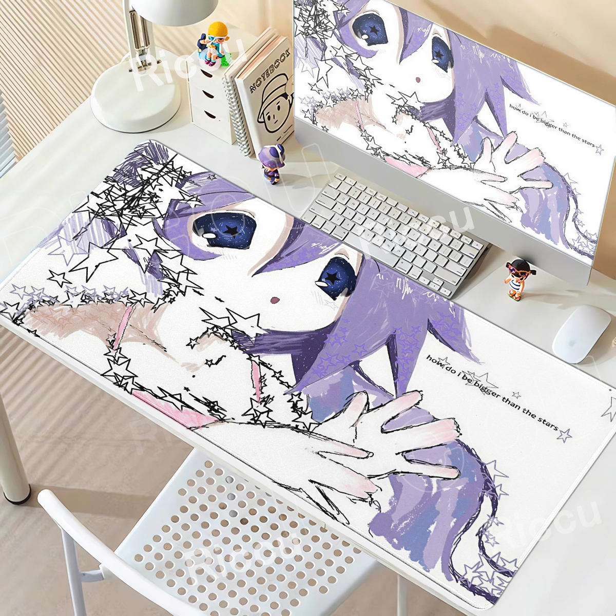 Purple Anime Girls Large Mouse - Tradescantia Purple reseña y precio