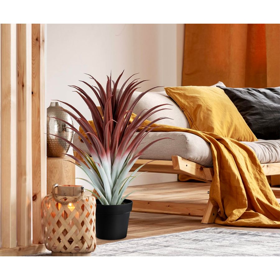 Hyper Realistic Big Red Artifi - Aloe Vera Pot reseña y precio
