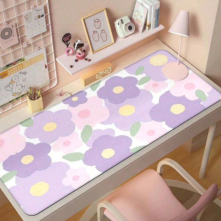 Purple Flower Mouse Pad - Larg - Tradescantia Purple reseña y precio