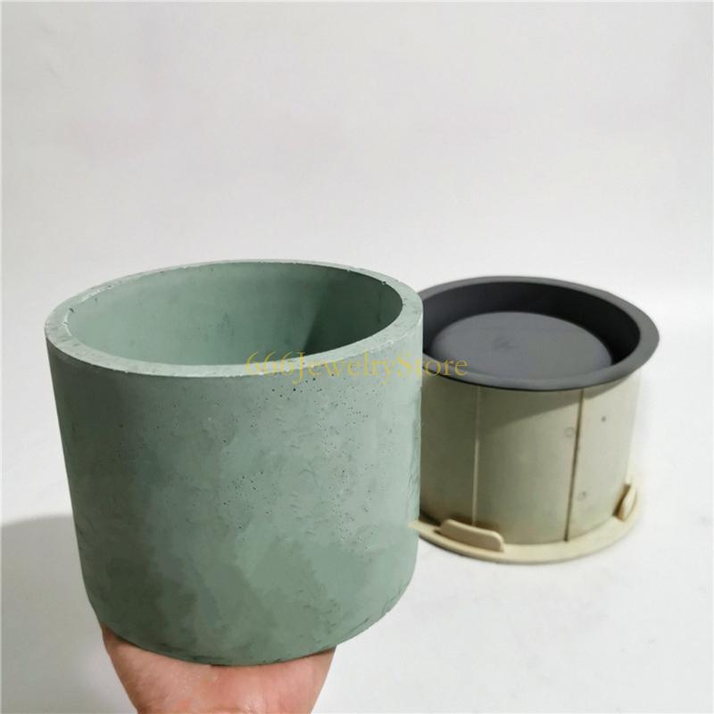 F2TD Large Round Concrete Flow - Echeveria Succulent reseña y precio