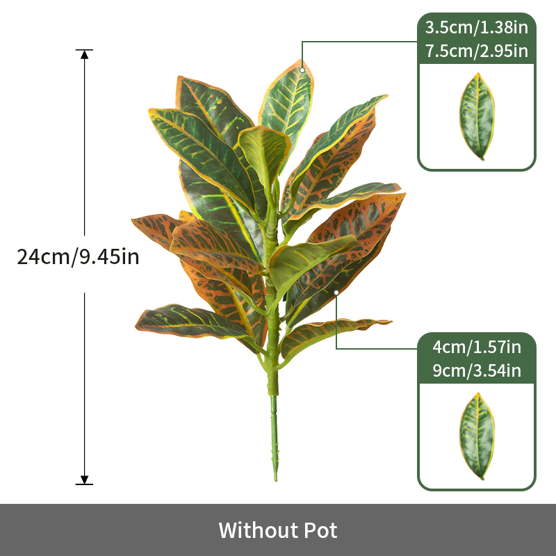 24-41cm Artificial Plants Fake - Ficus Lyrata Tree reseña y precio