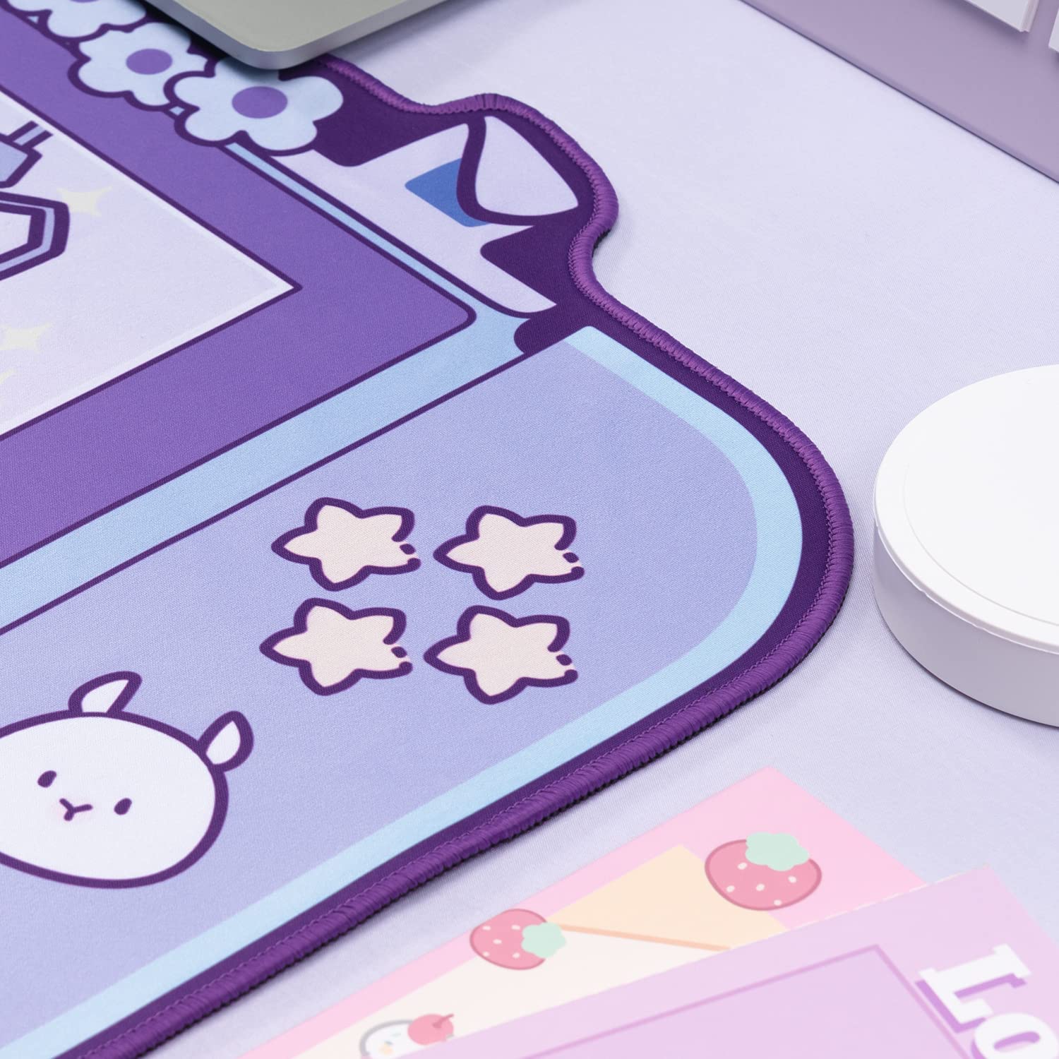 Large Kawaii Gaming Mouse Pad  - Tradescantia Purple reseña y precio