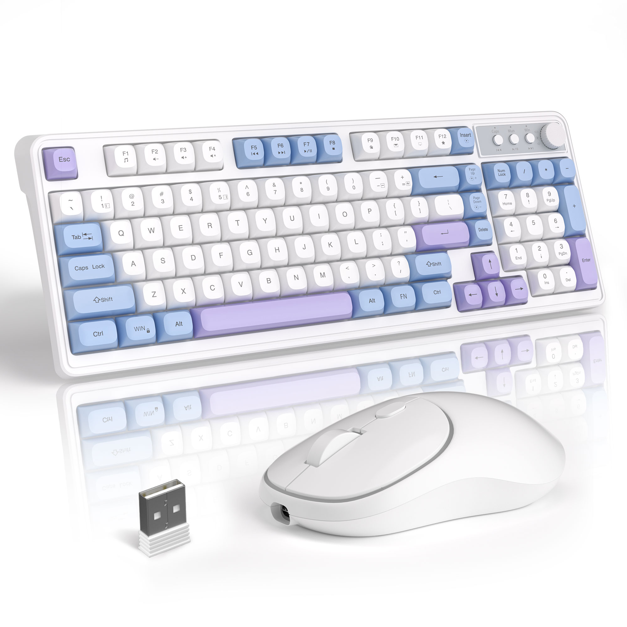 MageGee Wireless Gaming Keyboa - Tradescantia Purple reseña y precio