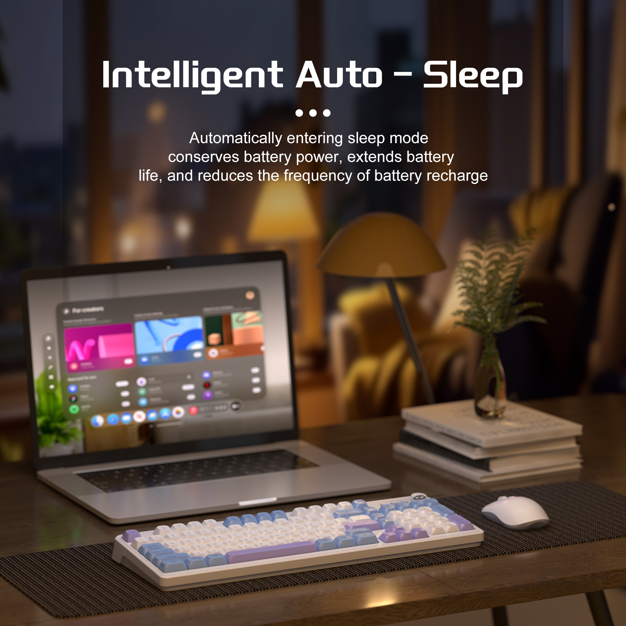 MageGee Wireless Gaming Keyboa - Tradescantia Purple reseña y precio