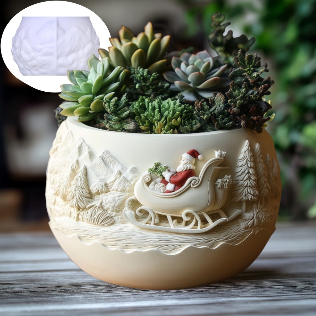 Cedar Sled Santa Claus Relief  - Echeveria Succulent reseña y precio
