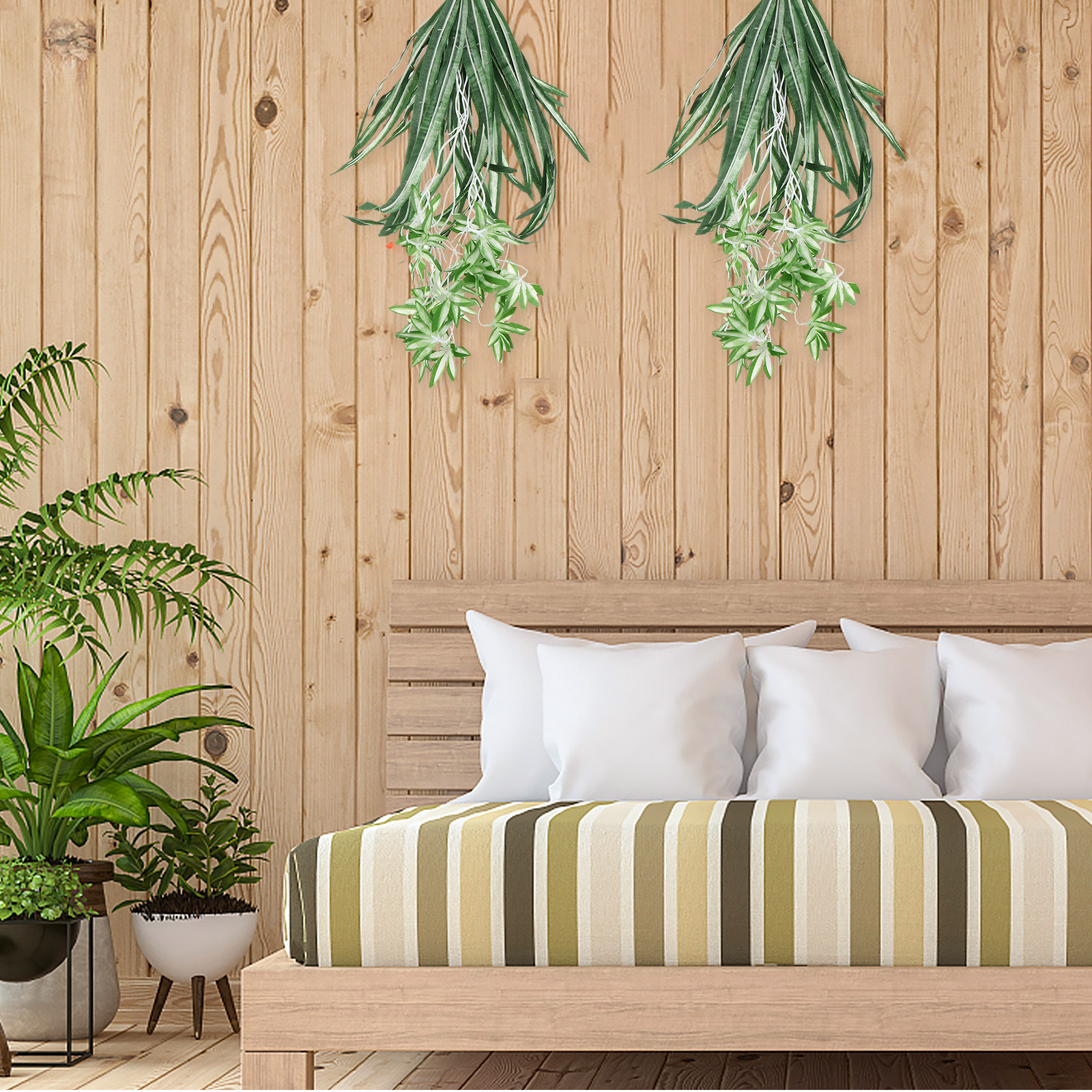 1Pcs Realistic Artificial Chlo - Spider Plant Hanging reseña y precio