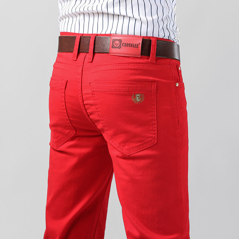 Men's Colorful Denim Stretch S - Aglaonema Red reseña y precio