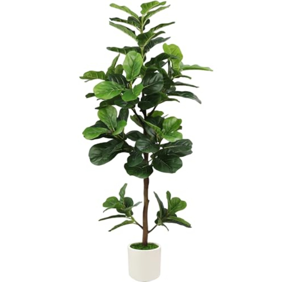 5Feet Artificial Fiddle Leaf F - Ficus Lyrata Tree reseña y precio
