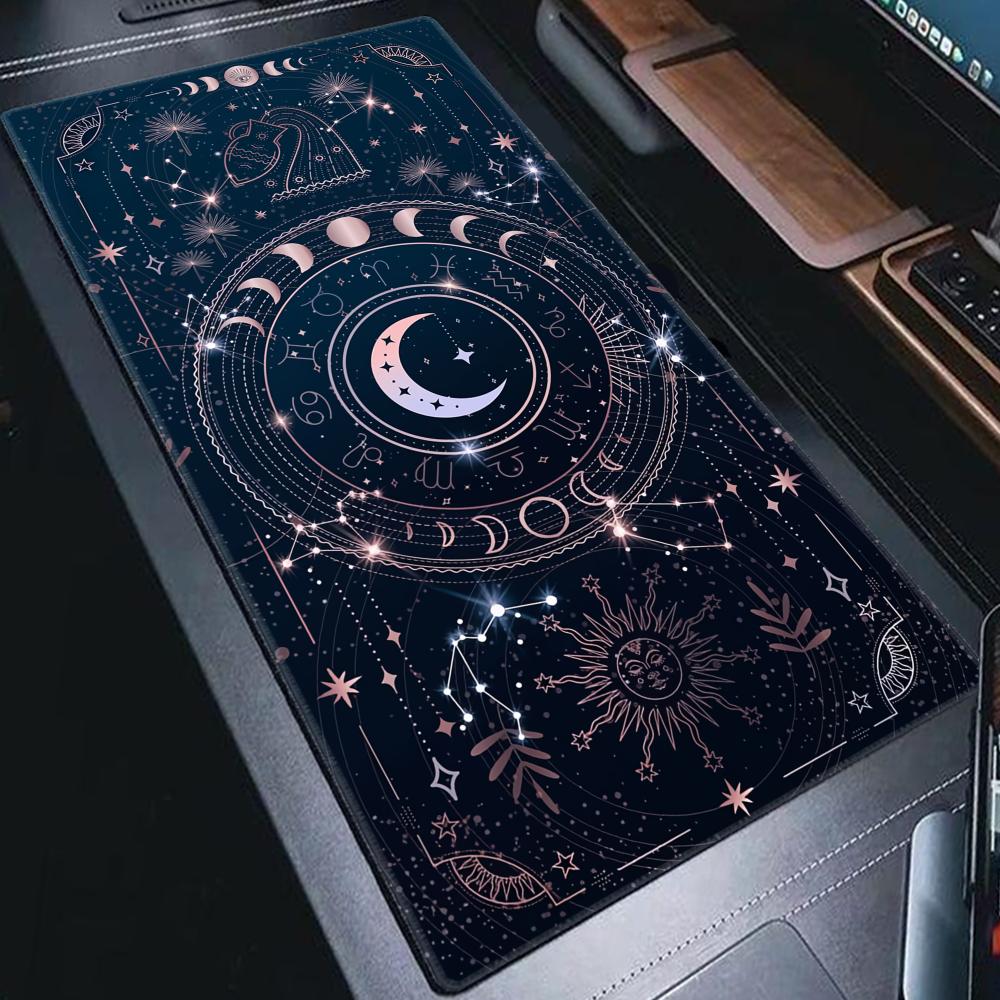 Night view Moon Star Mouse Pad - Tradescantia Purple reseña y precio