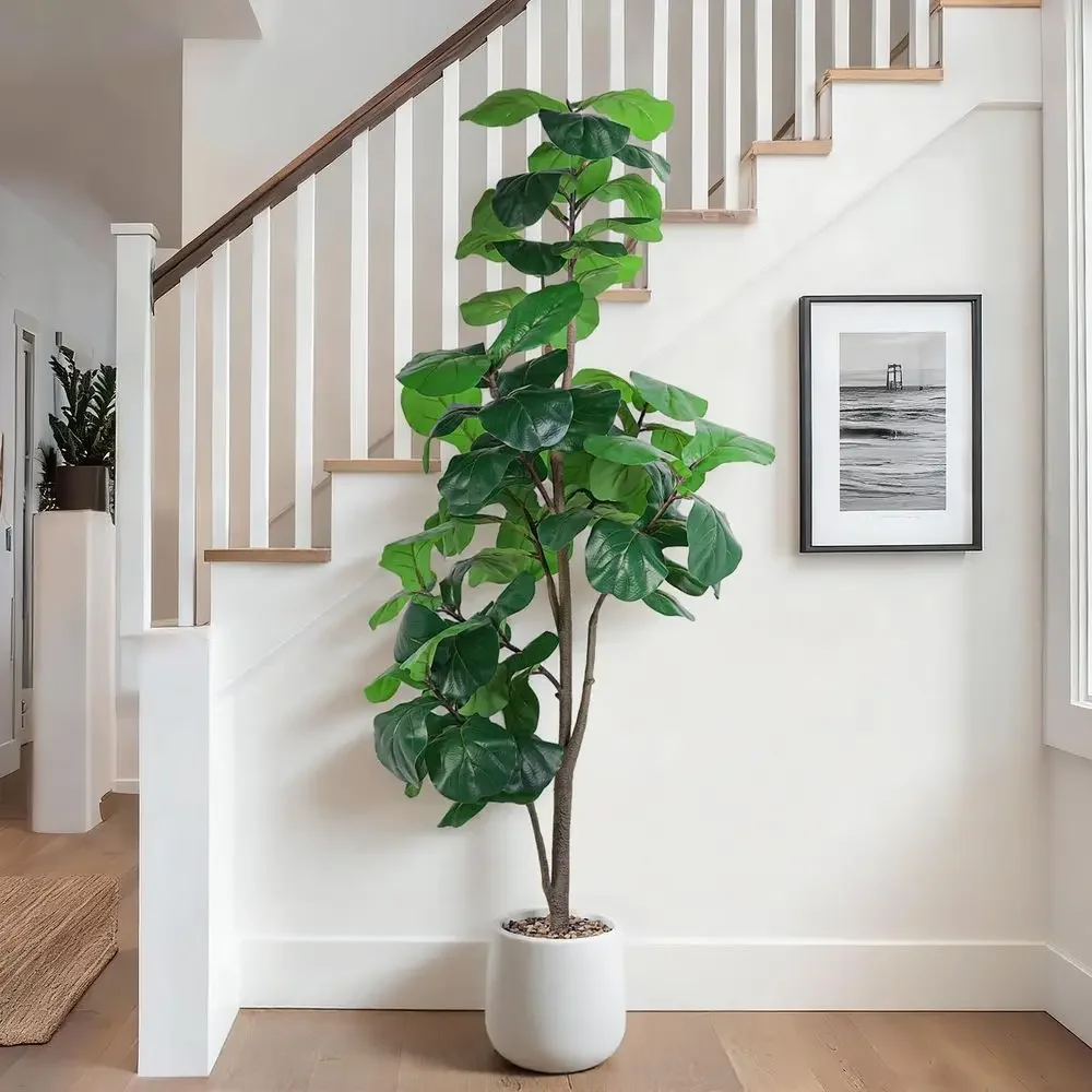 Artificial Large Ficus Lyrata  - Ficus Lyrata Tree reseña y precio