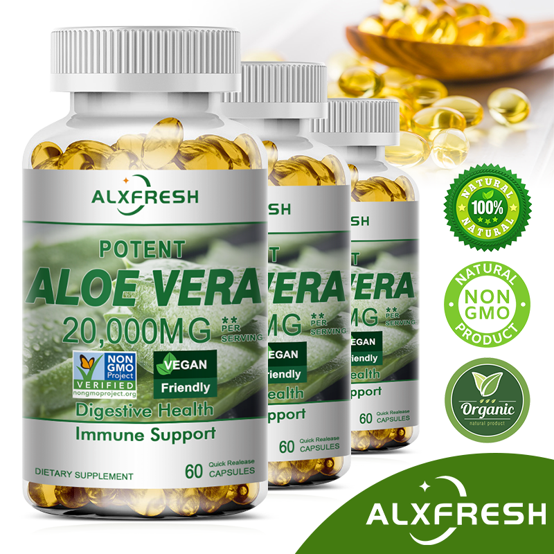 Aloe Vera Capsules Improve Dig - Aloe Vera Pot reseña y precio