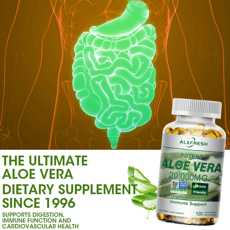 Aloe Vera Capsules Improve Dig - Aloe Vera Pot reseña y precio