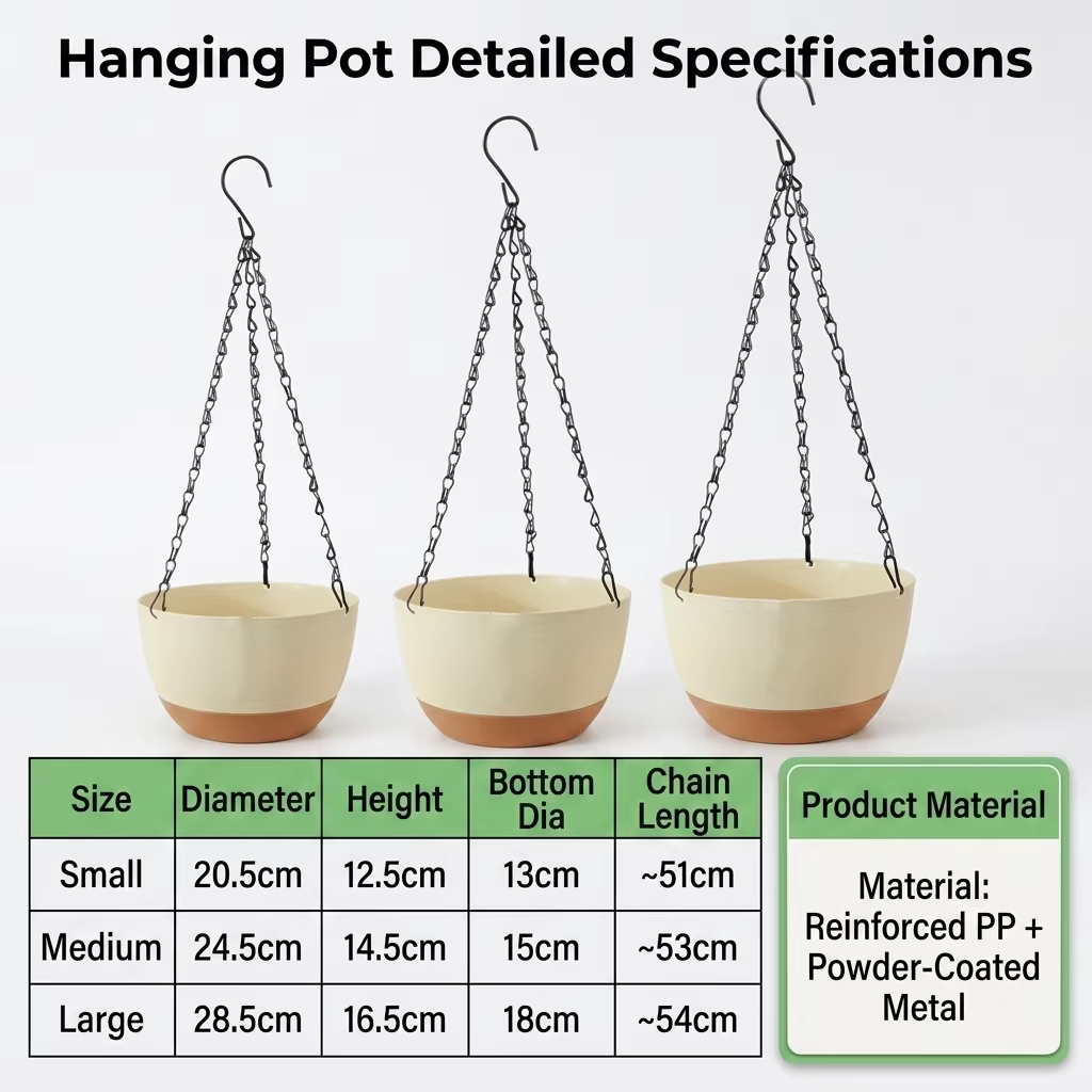Modern Everyday Dual-Color Han - Spider Plant Hanging reseña y precio