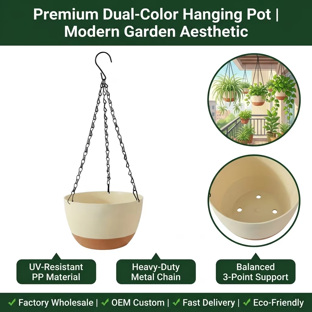 Modern Everyday Dual-Color Han - Spider Plant Hanging reseña y precio