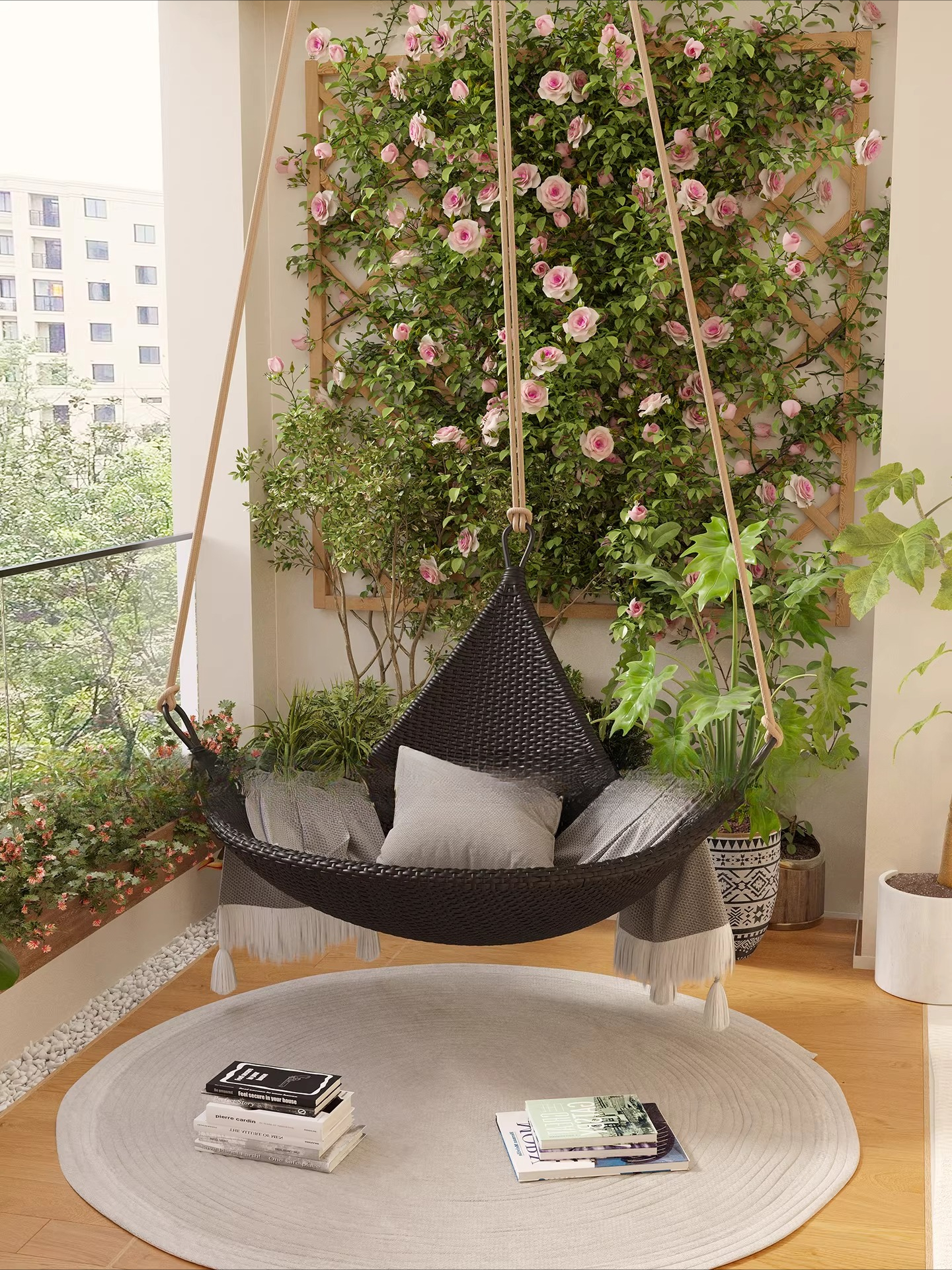 hanging chair cradle hanging b - Spider Plant Hanging reseña y precio