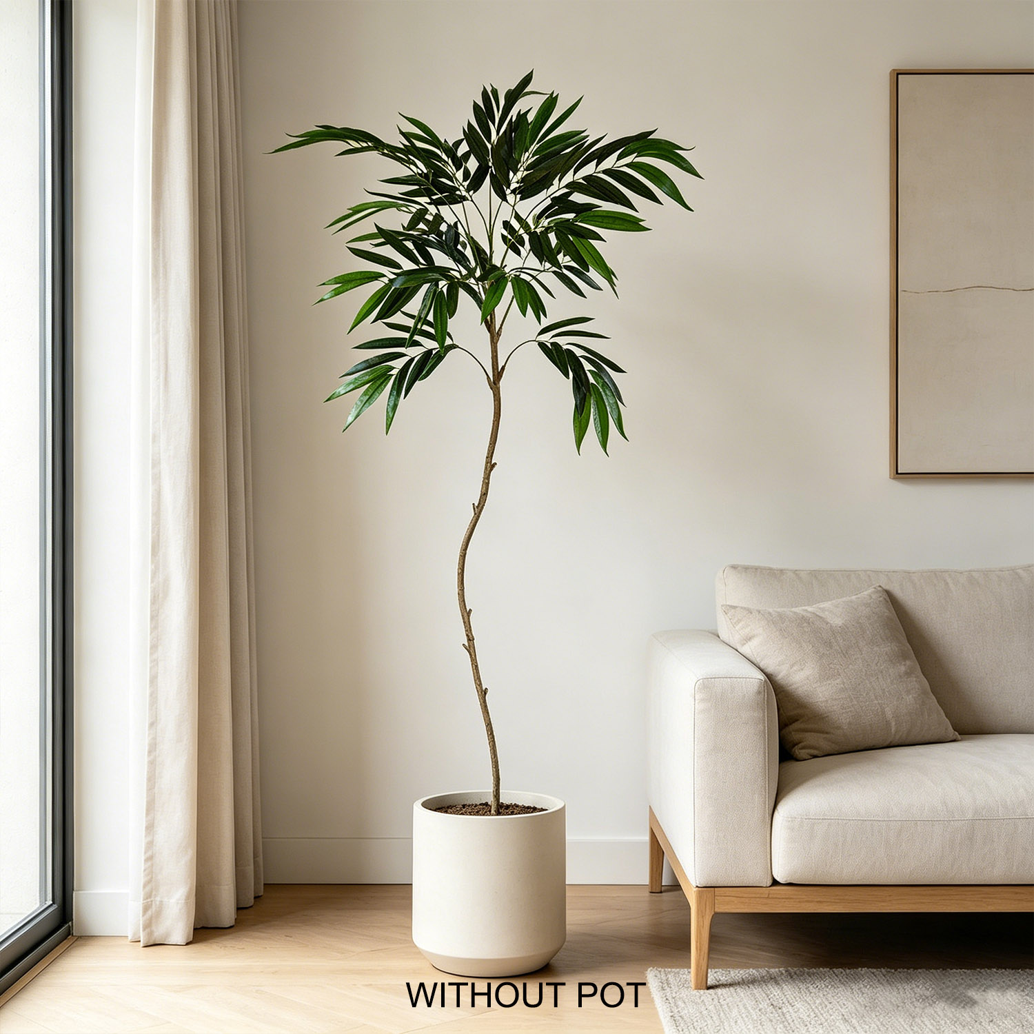 65-210cm/6.9ft Artificial Will - Ficus Lyrata Tree reseña y precio