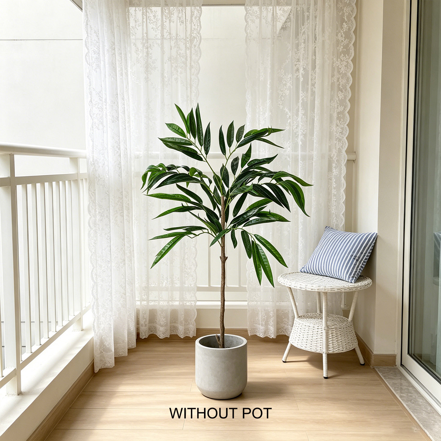 65-210cm/6.9ft Artificial Will - Ficus Lyrata Tree reseña y precio